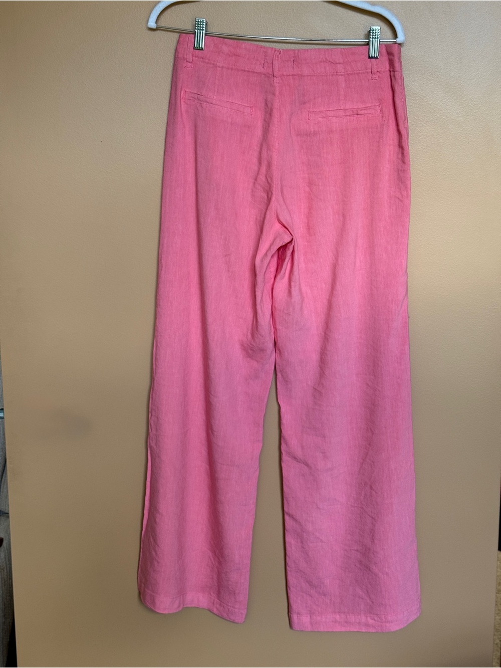 Kut from the Kloth Pink Wide-Leg Linen Blend Pants - Picture 2 of 4